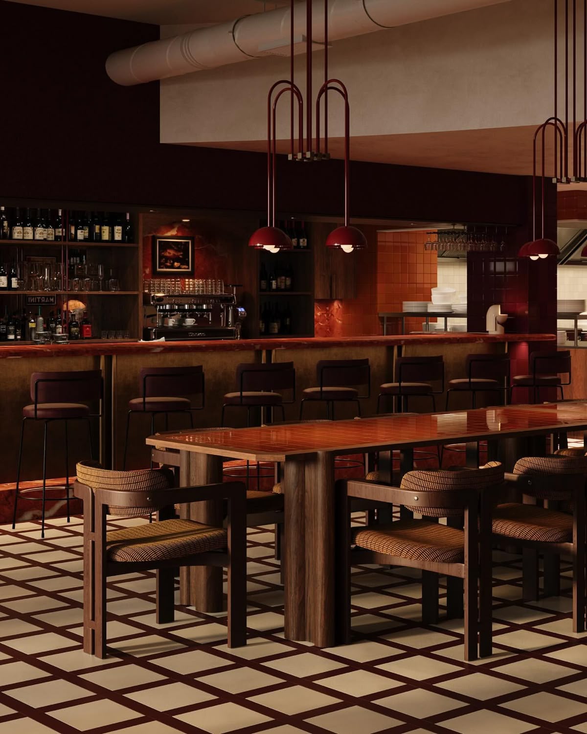 The bar at William & Co.